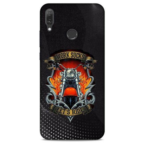 Huawei Y9 2019 Uyumlu Kılıf Motorsiklet (8) Baskılı Kılıf Harley Davidson