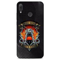 Huawei Y9 2019 Uyumlu Kılıf Motorsiklet (8) Baskılı Kılıf Harley Davidson