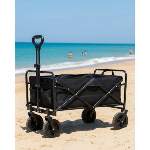 Katlanır Kamp Ve Plaj Arabası Büyük Kapasiteli Taşıma Vagonu