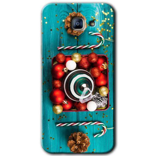 Galaxy A8 2016 Kılıf HD Desen Baskılı Arka Kapak - Christmas + Kırılmaz Cam