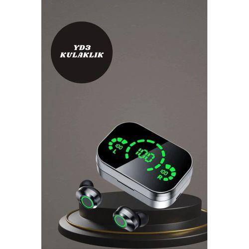 7 Kordonlu Akıllı Saat Ve Aynalı Bluetooth Kulaklık Powerbank Dijital Göstergeli