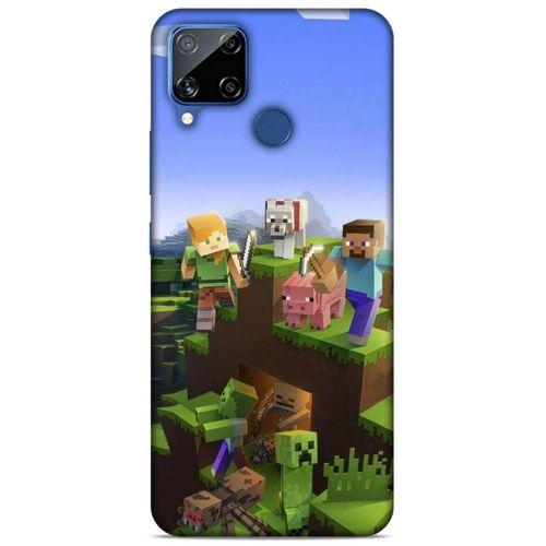 Lopard Oppo Realme C15 Uyumlu Kılıf PiXel (29) Arka Koruma Kılıfı Tüm Karakterler