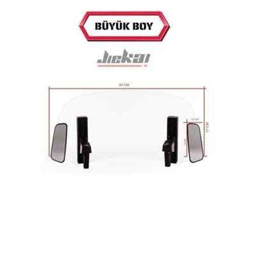 SEVGENT Dikiz Aynalı Çift Bağlantılı Asansörlü Deflektör 34X17