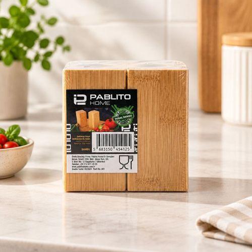 Bambu İkili Tuzluk Seti