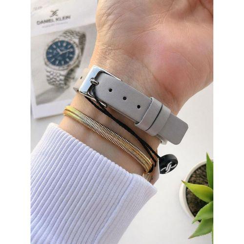 Daniel Klein Deri Kordonlu 2 Yıl Garantili 3 Atm Suya Dayanıklı Kadın Kol Saati+Bileklik BD.12559.X1