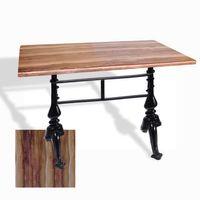 Dockers Çipa 3001 Döküm Ayak Masa 70x120 cm - (Werzalit, Wermodin ve Allzalit Tabla) - Indiana Wood