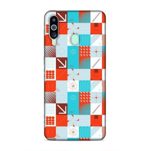 Samsung Galaxy M40 Uyumlu Kılıf Insomnia (33) Hybrid Kılıf Turkuaz Kırmızı