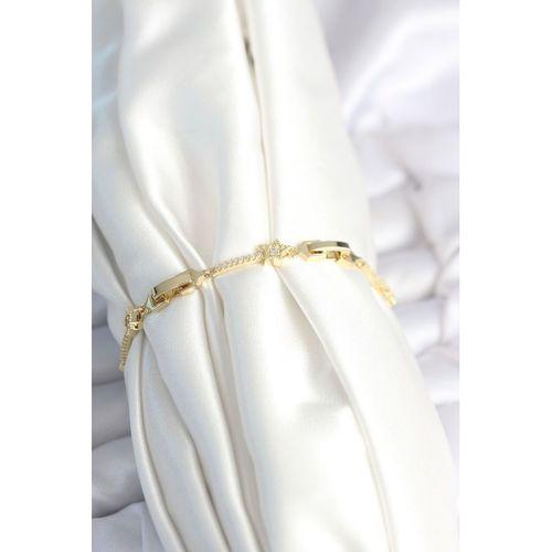 Pirinç Gold Renk Halley Yıldız Model Kadın Bileklik
