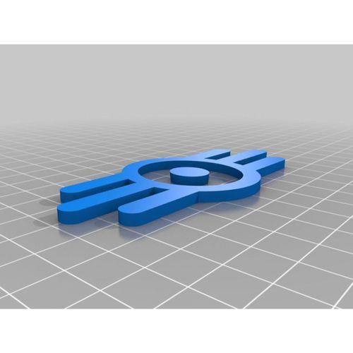 Fallout Vault Tec Römork Çeki Demiri 3D Baskı (Bu ürün Sadece Plastik parçadır - Almadan Önce Soru Sorabilirsiniz)