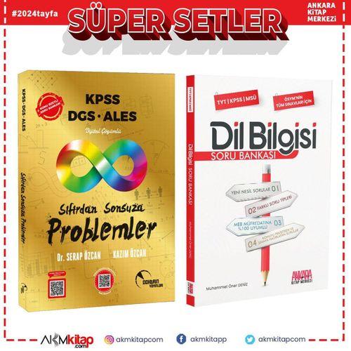 Doktrin KPSS DGS ALES Sıfırdan Sonsuza Problemler ve AKM Dil Bilgisi Soru Bankası Seti 2 Kitap
