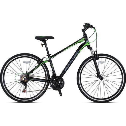 Kron TX75 28 Jant Trekking Bisiklet Mat Siyah-Füme-Yeşil 43 cm