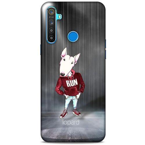 Oppo Realme 5i Kılıf FunnyMaX (41) Tank Kılıf Gri Bull Teriyer
