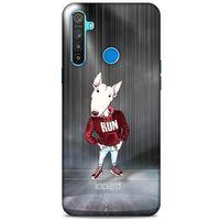 Oppo Realme 5i Kılıf FunnyMaX (41) Tank Kılıf Gri Bull Teriyer