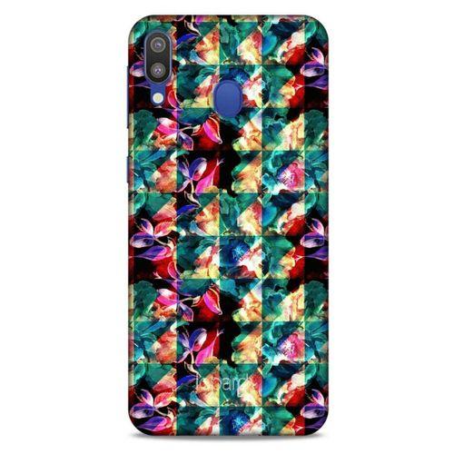 Samsung Galaxy M20 Kılıf Kelebek Etkisi (17) Tasarım Kılıf Turkuaz Yeşil