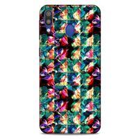 Samsung Galaxy M20 Kılıf Kelebek Etkisi (17) Tasarım Kılıf Turkuaz Yeşil