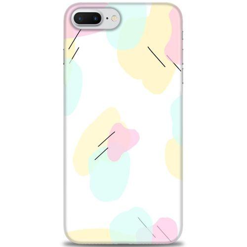 iPhone 7 Plus Kılıf HD Baskılı Kılıf - Renkler Çubuklar + Tam Ekran Koruyucu