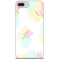 iPhone 7 Plus Kılıf HD Baskılı Kılıf - Renkler Çubuklar + Tam Ekran Koruyucu