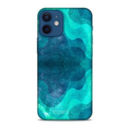 Apple iPhone 12 Mini Kılıf Pastel Renkler (6) Silikon Kılıf Mavi Yeşil