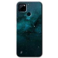 Realme C21 Kılıf Baskılı Kapak - Yıldızlararası +Tam Kaplayan Mat Seramik