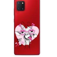 Zoologix (14) Samsung Galaxy Note 20 Şeffaf Kılıf Silikon Desenli