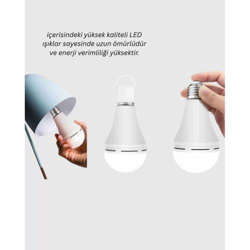 Şarjlı Led Ampul 30 Watt Soğuk Beyaz
