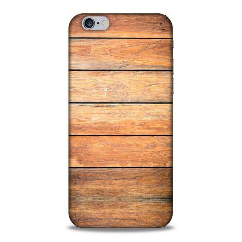 Lopard Apple Iphone 6 Uyumlu Kılıf Wood'X (13) Silikon Kap Baskılı