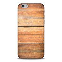 Lopard Apple Iphone 6 Uyumlu Kılıf Wood'X (13) Silikon Kap Baskılı