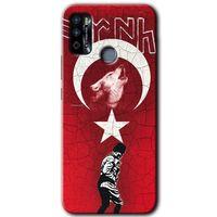 İnfinix Hot 9 Play Kılıf HD Desen Baskılı Arka Kapak - Bozkurt Atam