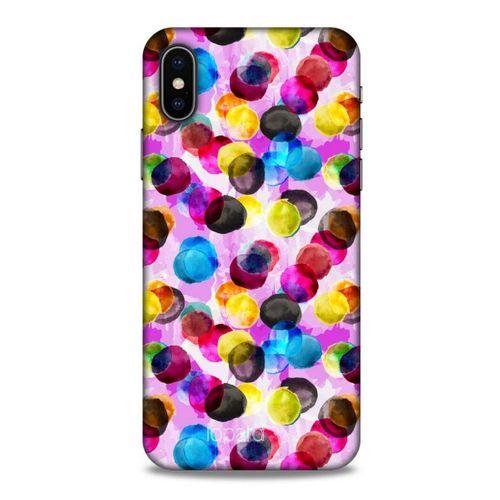 Apple Iphone X Kılıf Pastel Renkler (42) Rugged Armor Kılıf Mor Pembe