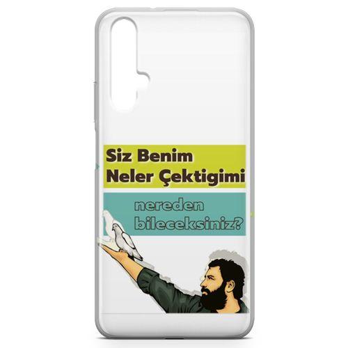 Honor View 20 Kılıf Caps Ahmet Kaya Arka Kapak Koruma Desenli Full Koruyucu
