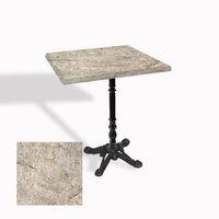 Dockers Çipa 1004 Döküm Ayak Kare Masa 60X60 cm - (Werzalit, Wermodin ve Allzalit Tabla) - Scala Marble