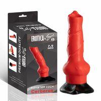 Monster Cock Cerberus - Silicone Realistic Animal Dog Dildo Silikon Gerçekçi Doku Köpek Yapay Penis
