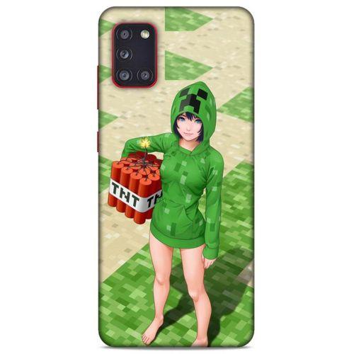 Lopard Samsung Galaxy A31 Uyumlu Kılıf PiXel (33) Hybrid Kılıf TNT Girl