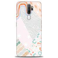 Oppo A9 2020 Kılıf HD Baskılı Kılıf - Çok Renkli + Tam Ekran Koruyucu