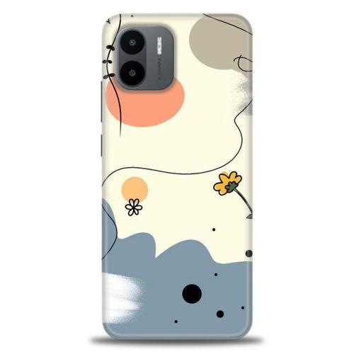 Xiaomi Redmi A1 Kılıf HD Baskılı Kılıf - Papatya + Tam Ekran Koruyucu
