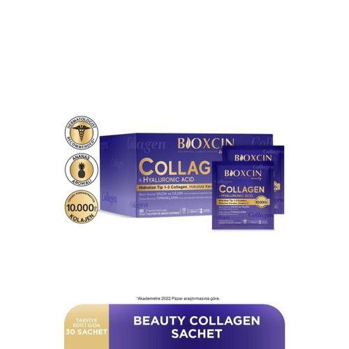 Bioxcin Beauty Collagen Toz 30 Saşe X 10.000 Mg Tip 1 - Tip 3 Hidrolize Kolajen - Keratin