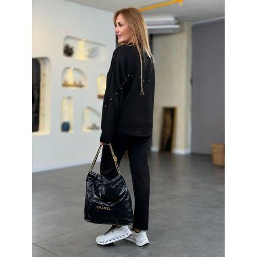 Kadın Inci Detay Modal Kumaş Ikili Takım