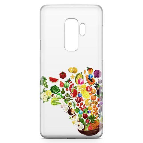 Samsung Galaxy S9 Plus Kılıf Vitamin Tablosu Arka Kapak Koruma Desenli Full Koruyucu