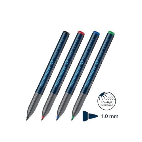 SCHNEIDER ASETAT KALEMİ M UNIVERSAL OHP 224 1201 ( Siyah-Mavi-Kırmızı-Yeşil )