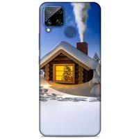 Oppo Realme C15 Kılıf Snowix (18) Telefon Kılıfları Sarı Beyaz