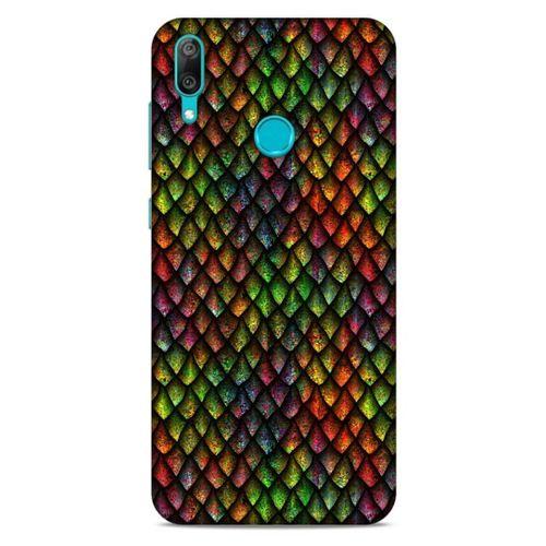 Huawei Y7 Prime 2019 Kılıf Dragons (6) Silikon Kılıf Ejderha Skin Çok Renkli