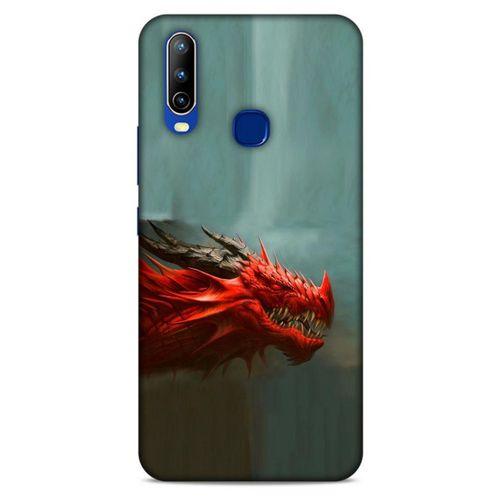 General Mobile GM 10 Kılıf Dragons (17) Tasarım Kılıf Siyah Boynuzlu Ejderha