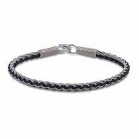 Gümüş İkili Örgü Kazaziye Bileklik