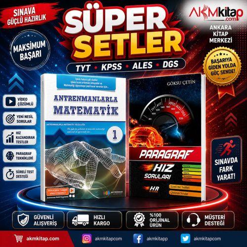 Antrenmanlarla Matematik 1 ve Hız ve Renk Paragraf Soru Bankası 2 Kitap Set