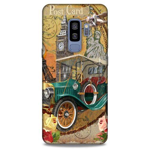 Retro (37) Desen Silicone Cover Renkli Samsung Galaxy S9 Plus Kılıf