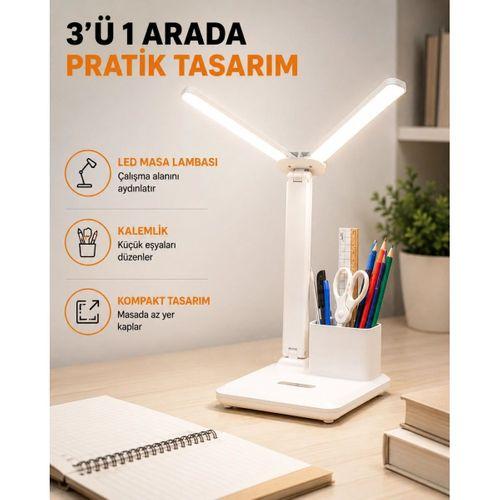 Led Işıklı Masa Lambası – Göz Yormayan, Kısılabilir Ve Esnek Başlıklı Yeni Nesil