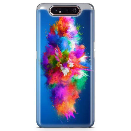 Samsung Galaxy A80 Kılıf Toz Bombası Arka Kapak Koruma Desenli Full Koruyucu