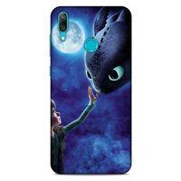 Huawei Y7 Prime 2019 Kılıf Dragons (40) Fit Silikon Kılıf Ejderha Takım Yıldızı