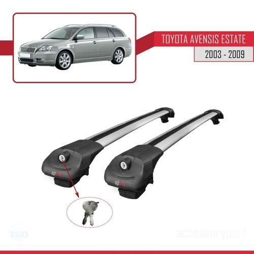 Toyota Avensis SW 2003-2009 Arası ile uyumlu ACE-1 Ara Atkı Tavan Barı GRİ