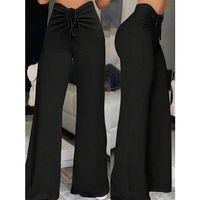 Kadın Yüksek Bel önden Büzgülü Ispanyol Ithal Krep Pantolon